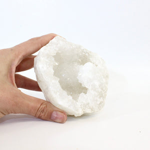 Clear quartz crystal geode half | ASH&STONE Crystals Shop Auckland NZ