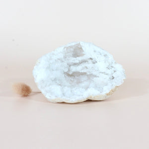 Clear quartz crystal geode half | ASH&STONE Crystals Shop Auckland NZ