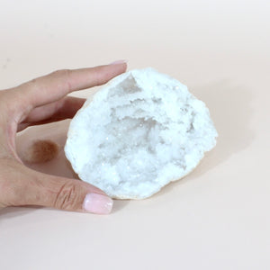 Clear quartz crystal geode half | ASH&STONE Crystals Shop Auckland NZ