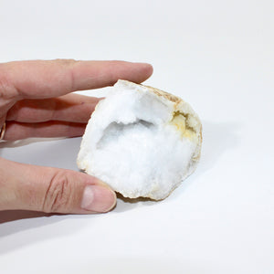 Clear quartz crystal geode half | ASH&STONE Crystals Shop Auckland NZ