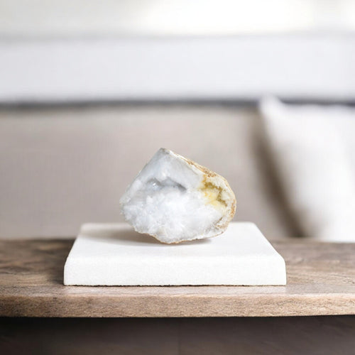 Clear quartz crystal geode half | ASH&STONE Crystals Shop Auckland NZ