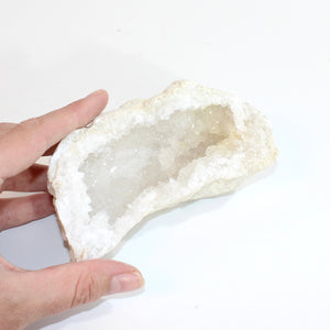 Clear quartz crystal geode half | ASH&STONE Crystals Shop Auckland NZ