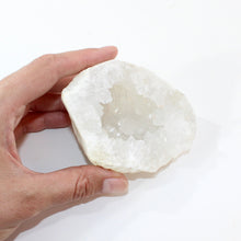 Load image into Gallery viewer, Clear quartz crystal geode half | ASH&amp;STONE Crystal Shop Auckland NZ
