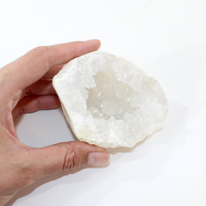 Clear quartz crystal geode half | ASH&STONE Crystal Shop Auckland NZ