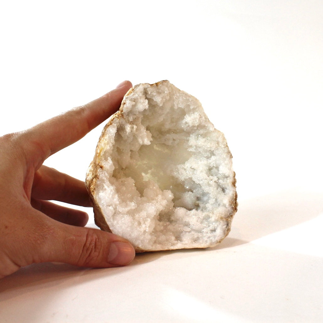 Clear quartz crystal geode half | ASH&STONE Crystal Shop Auckland NZ