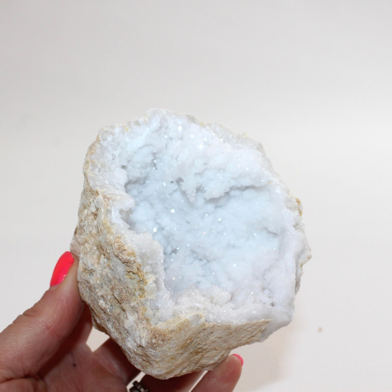Clear quartz crystal geode half | ASH&STONE Crystal Shop Auckland NZ