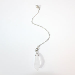 Clear quartz crystal pendulum | ASH&STONE Crystals Shop Auckland NZ