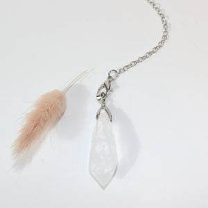 Clear quartz crystal pendulum | ASH&STONE Crystals Shop Auckland NZ
