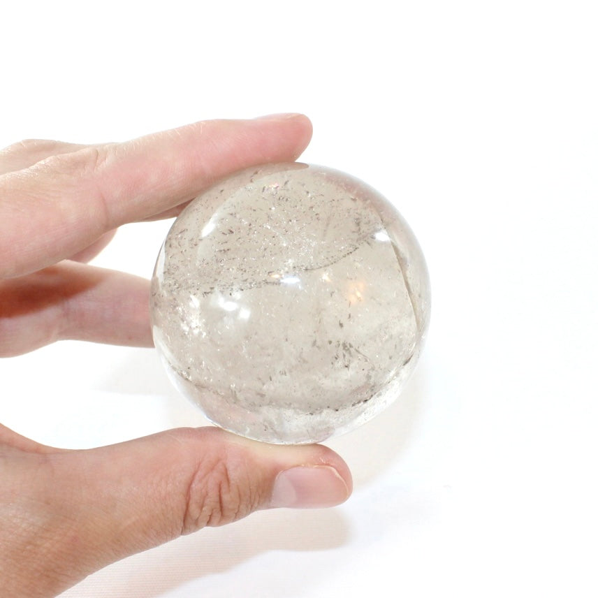 Clear quartz polished crystal sphere | ASH&STONE Crystal Shop Auckland NZ