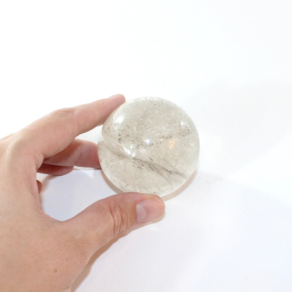 Clear quartz polished crystal sphere | ASH&STONE Crystal Shop Auckland NZ