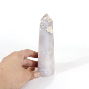 Flower agate polished crystal generator | ASH&STONE Crystals Shop Auckland NZ