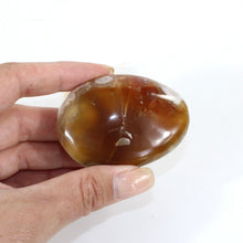 Load image into Gallery viewer, Flower agate polished crystal palm stone | ASH&amp;STONE Crystals Shop Auckland NZ
