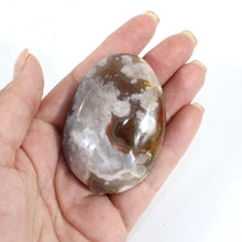 Load image into Gallery viewer, Flower agate polished crystal palm stone | ASH&amp;STONE Crystals Shop Auckland NZ
