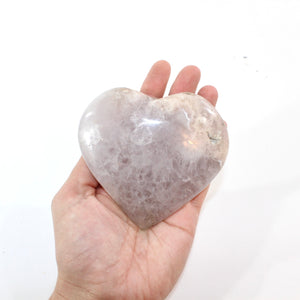 Flower agate polished crystal heart | ASH&STONE Crystal Shop Auckland NZ