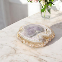 Load image into Gallery viewer, Large flower agate polished crystal slab 1kg | ASH&amp;STONE Crystal Shop Auckland NZ
