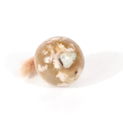 Flower agate polished crystal sphere | ASH&STONE Crystals Shop Auckland NZ