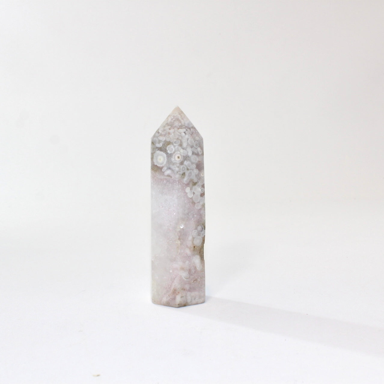 Flower agate polished crystal tower | ASH&STONE Crystal Shop Auckland NZ