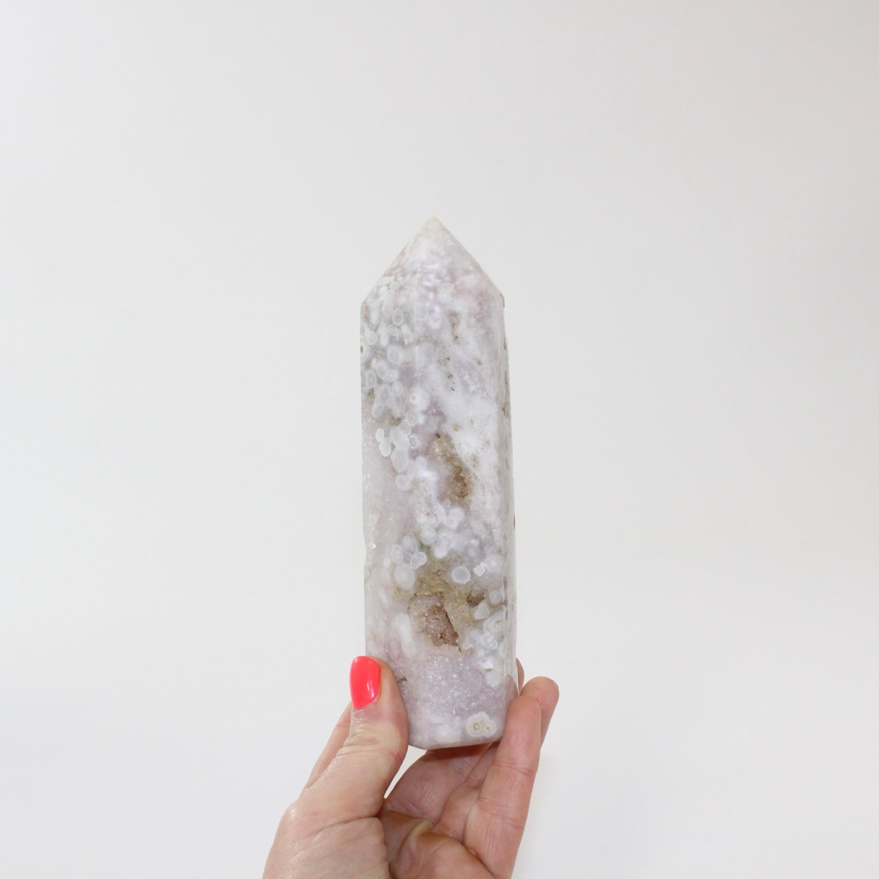 Flower agate polished crystal tower | ASH&STONE Crystal Shop Auckland NZ