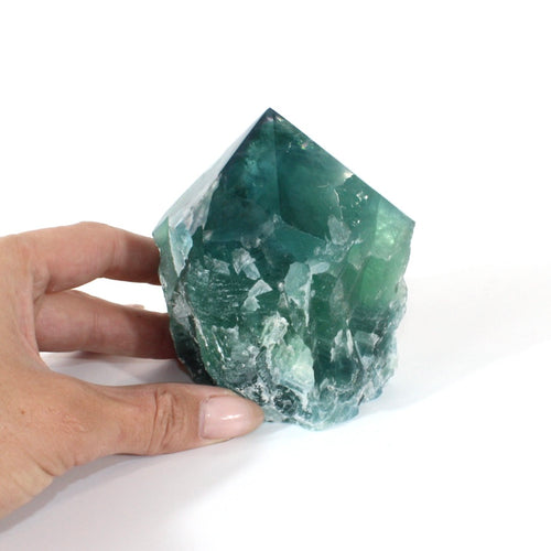 Large fluorite crystal point | ASH&STONE Crystals Shop Auckland NZ