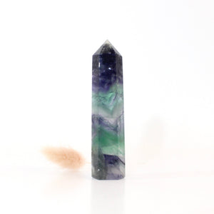 Fluorite polished crystal tower | ASH&STONE Crystal Shop Auckland NZ