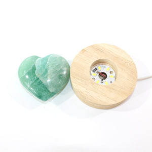 Fluorite crystal heart lamp | ASH&STONE Crystal Shop Auckland NZ