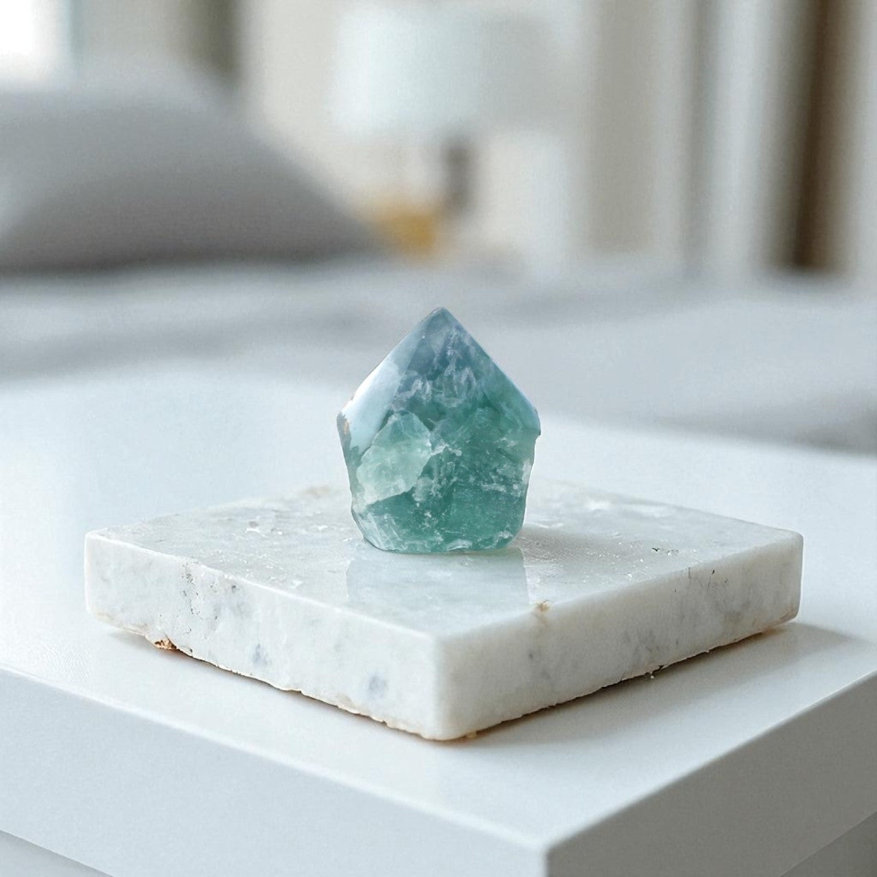 Fluorite polished crystal top point | ASH&STONE Crystal Shop Auckland NZ