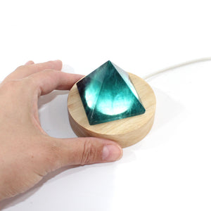 Fluorite crystal pyramid lamp | ASH&STONE Crystal Shop Auckland NZ