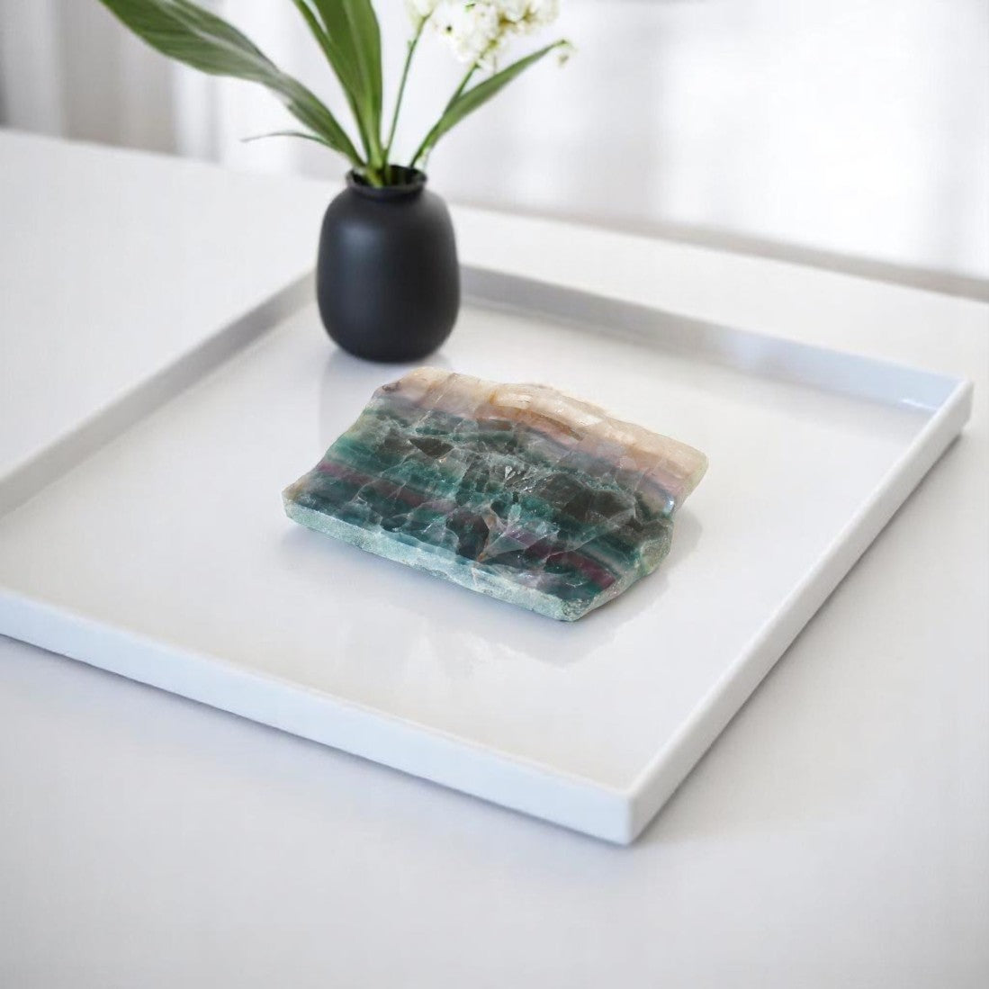 Fluorite crystal slice | ASH&STONE Crystal Shop Auckland NZ