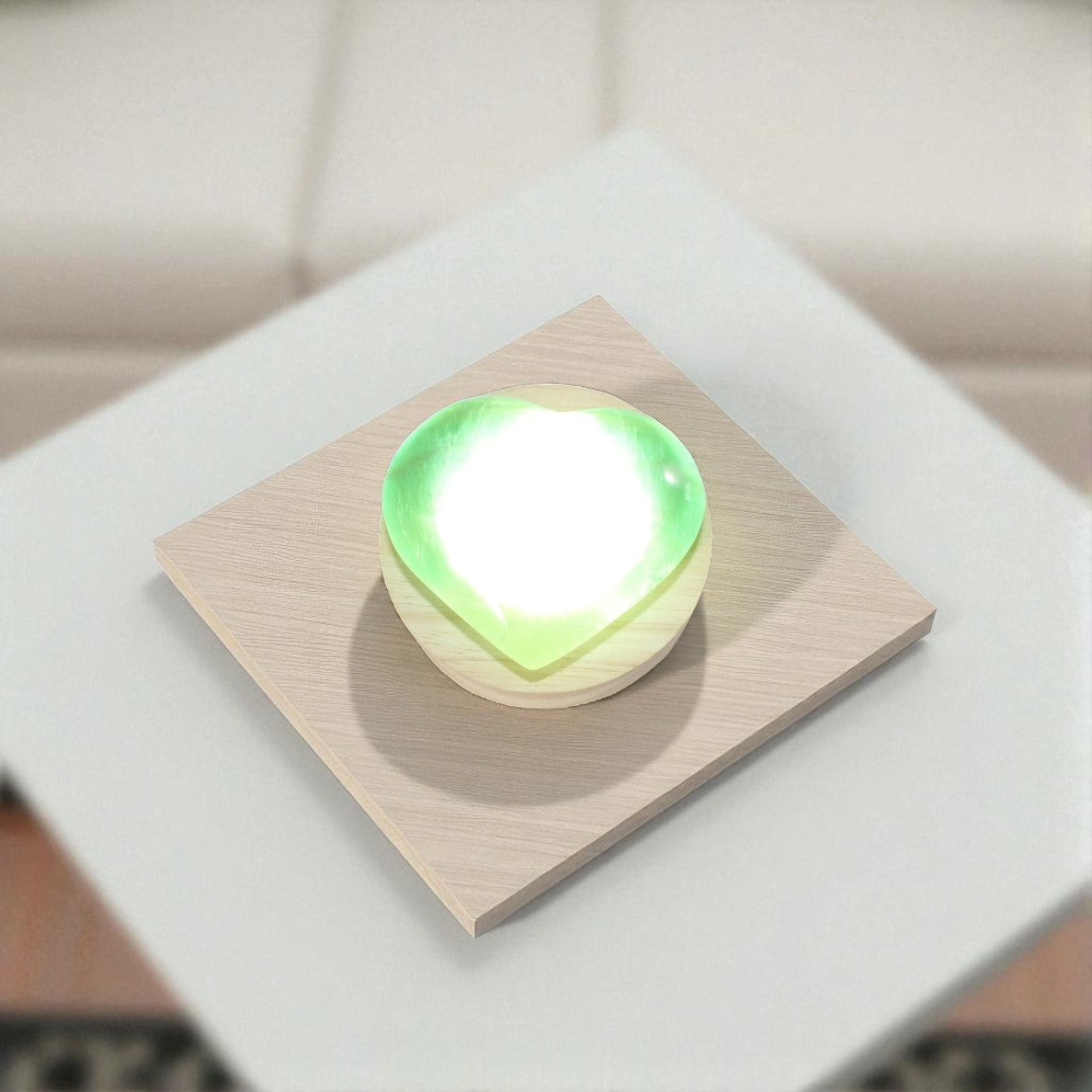 Fluorite crystal heart lamp | ASH&STONE Crystal Shop Auckland NZ