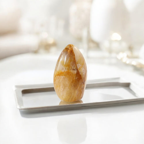 Golden healer polished crystal freeform | ASH&STONE Crystal Shop Auckland NZ