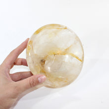 Load image into Gallery viewer, Golden healer in quartz crystal bowl | ASH&amp;STONE Crystal Shop Auckland NZ

