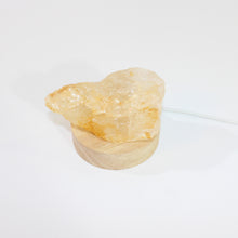 Load image into Gallery viewer, Golden healer crystal chunk on LED lamp base | ASH&amp;STONE Crystals Shop Auckland NZ
