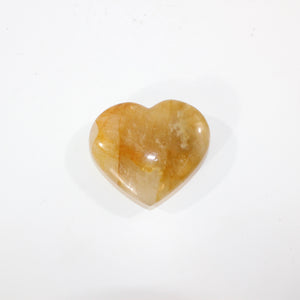 Golden healer crystal heart | ASH&STONE Crystal Shop Auckland NZ