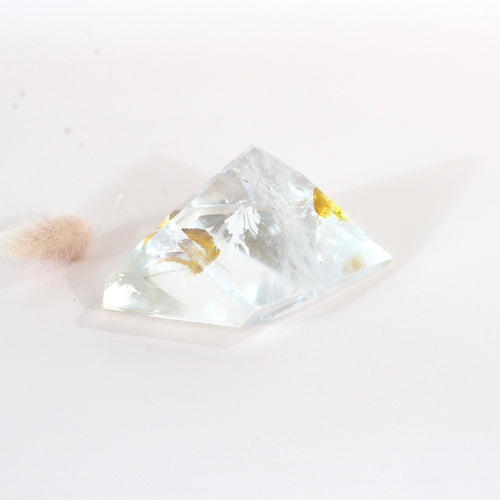 Golden healer in quartz polished crystal | ASH&STONE Crystals Shop Auckland NZ
