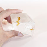 Golden healer in quartz polished crystal | ASH&STONE Crystals Shop Auckland NZ