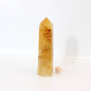 Golden healer polished crystal tower | ASH&STONE Crystals Shop Auckland NZ