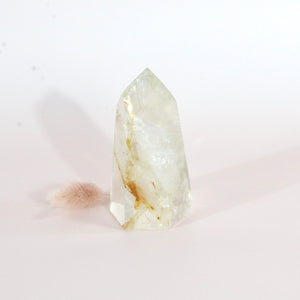 Golden healer in quartz crystal tower | ASH&STONE Crystals Shop Auckland NZ