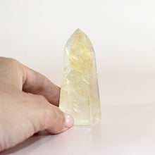 Load image into Gallery viewer, Golden healer in quartz crystal tower | ASH&amp;STONE Crystals Shop Aucklnd NZ
