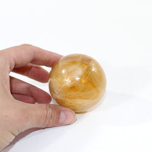 Golden healer crystal sphere | ASH&STONE Crystal Shop Auckland NZ