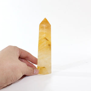 Golden healer polished crystal generator | ASH&STONE Crystal Shop Auckland NZ