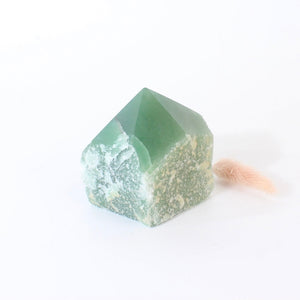 Green aventurine crystal point