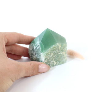 Green aventurine crystal point | ASH&STONE Crystals Shop Auckland NZ