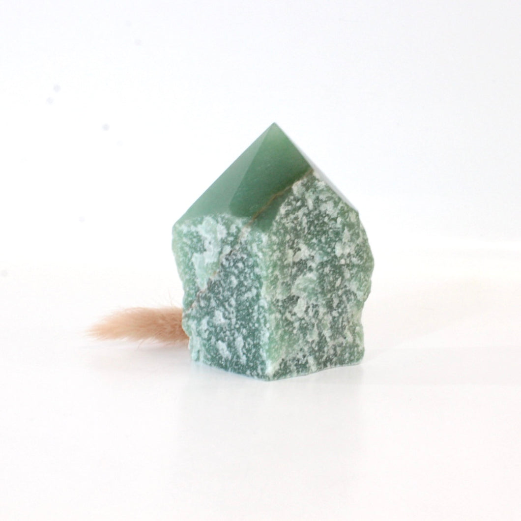 Green aventurine crystal point | ASH&STONE Crystals Shop Auckland NZ