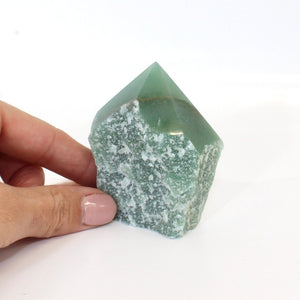 Green aventurine crystal point | ASH&STONE Crystals Shop Auckland NZ