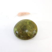 Load image into Gallery viewer, Green opal polished crystal palm stone | ASH&amp;STONE Crystals Shop Auckland NZ
