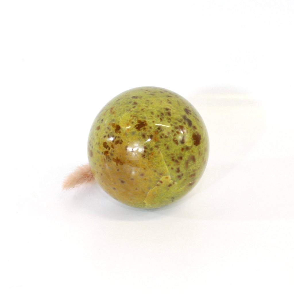 Green opal polished crystal sphere | ASH&STONE Crystals Shop Auckland NZ