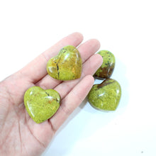 Load image into Gallery viewer, Green opal polished crystal heart | ASH&amp;STONE Crystal Shop Auckland NZ
