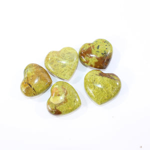 Green opal polished crystal heart | ASH&STONE Crystal Shop Auckland NZ