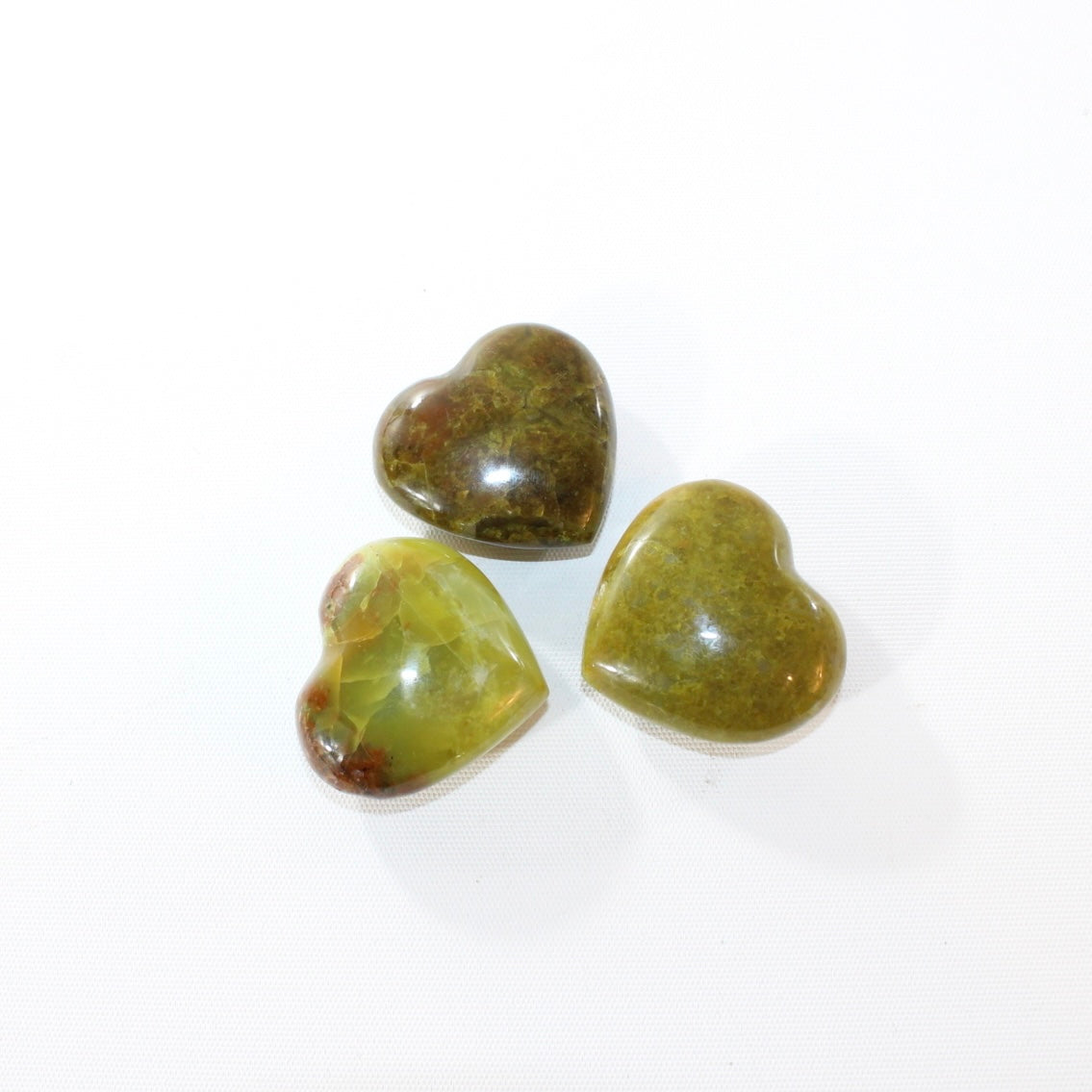 Green opal crystal heart | ASH&STONE Crystal Shop Auckland NZ