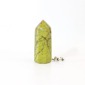 Green opal polished crystal tower | ASH&STONE Crystals Shop Auckland NZ